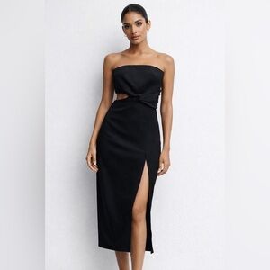 Zara Strapless Midi Dress